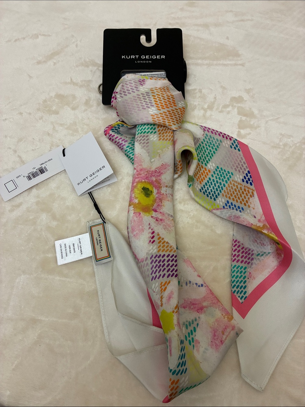 Kurt Geiger Silk Large Scarf